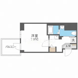 エグゼ難波南6【7階】の間取り