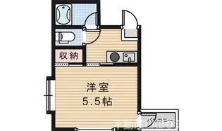 フレール西田辺【9階】の間取り