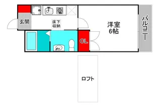 W.O.Bレマーニー昭和町【8階】の間取り