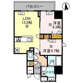 MaisondeAzure【4階】の間取り