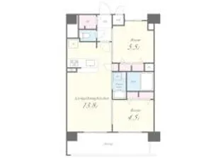 セイワパレス美章園駅前の間取り