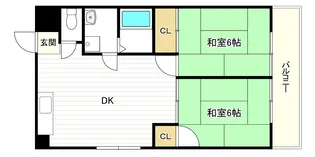 コーポ朋栄【4階】の間取り