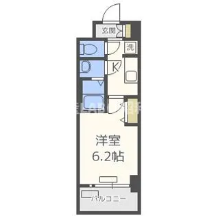プレサンス上町台 夕陽丘【1階】の間取り