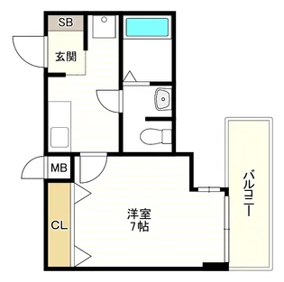 ラナップスクエア四天王寺【4階】の間取り