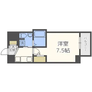 ラシーヌ天王寺町南【11階】の間取り