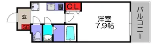セオリー天王寺南DOOR【5階】の間取り