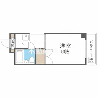 パークドエル東高津【5階】の間取り