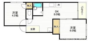 ハイツ富士【4階】の間取り