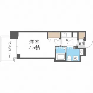 セレニテ谷九プリエ【4階】の間取り