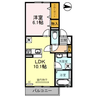 セピアコート住吉大社【2階】の間取り
