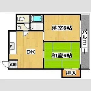 リベルテコーポ保澤の間取り