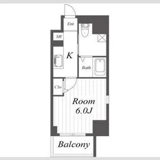 LiveCasa田辺【5階】の間取り