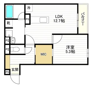 クラシスト東粉浜WEST【1階】の間取り