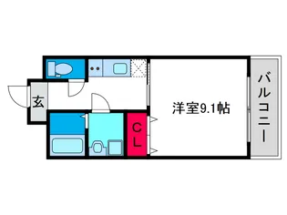 レバンガ阿倍野【3階】の間取り