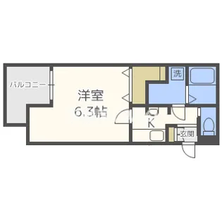 メゾン夕陽ヶ丘【7階】の間取り