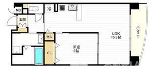 ビラージュプラム【6階】の間取り