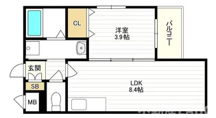 アーバンヴィラ平野【101号室】の間取り