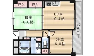 文の里ハイム【2階】の間取り