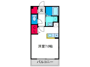 アメニティー東住吉【1階】の間取り