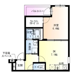 フジパレス住吉長居Ⅴ番館【2階】の間取り