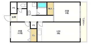 メゾンエスポアール【6階】の間取り