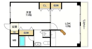 グランエトワール【4階】の間取り