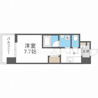 Splendide NAMBAⅢ【8階】の間取り