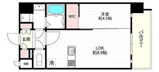 エスリード大阪平野プライム【2階】の間取り