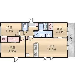 マーレ ルミノーソⅡ【2階】の間取り