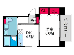 エスカーサ大阪阿倍野パークビュー【4階】の間取り