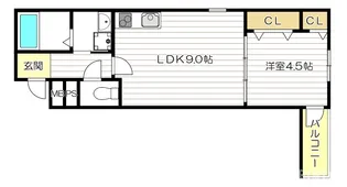 フジパレス松虫通EAST【2階】の間取り
