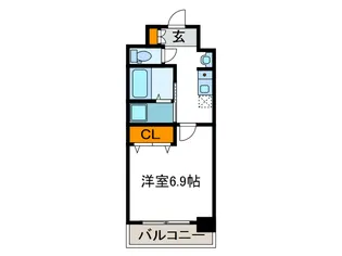 プルミエール天王寺【11階】の間取り
