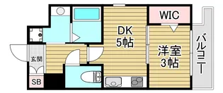ラシーヌ住吉大社の間取り