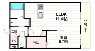 AI-Maison 田辺/昭和町【2階】の間取り