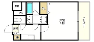 レクシア阪南町【4階】の間取り