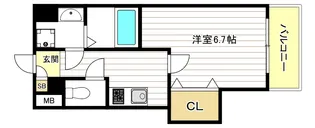 Luxe田辺【7階】の間取り