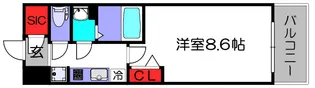 J-ARC天王寺EAST【3階】の間取り