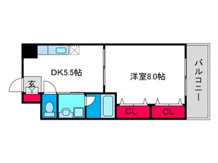 イーストコーストヴィラ【4階】の間取り