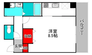 クレセントコート【3階】の間取り
