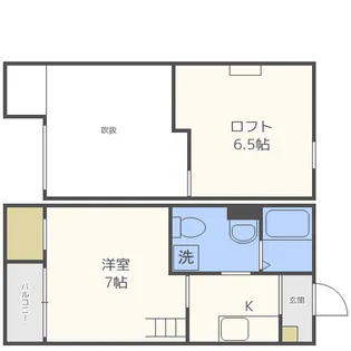 フローレス壱番館【2階】の間取り
