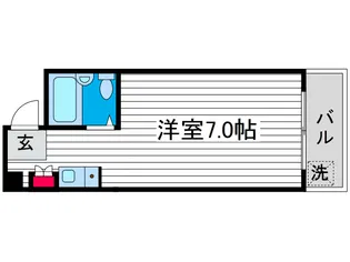 マンションのぞみ【1階】の間取り