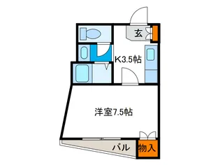 リバーヒル三軒家西の間取り