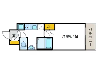 プレミアムコート大正フロント【7階】の間取り