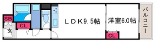 朝日プラザヴェルデュール大正三軒家【3階】の間取り