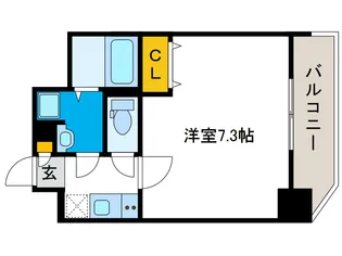 レグゼスタ弁天町【4階】の間取り