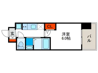 エステムコート大阪WESTⅡ【6階】の間取り