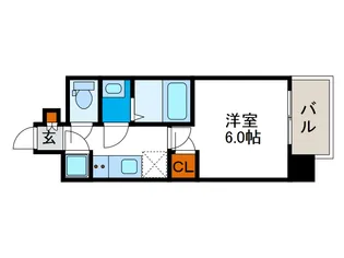 レジュールアッシュアーバンフロー【9階】の間取り
