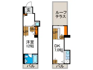 URESIDENCE弁天町【6階】の間取り