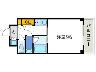 BLANC弁天町駅前の間取り