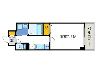 レジュールアッシュBENTEN【10階】の間取り